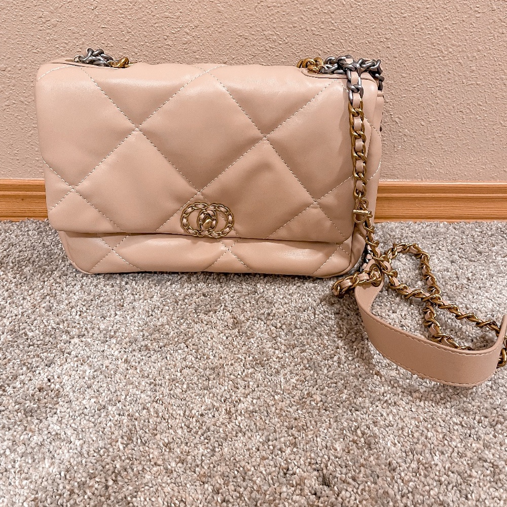 Tan crossbody bag